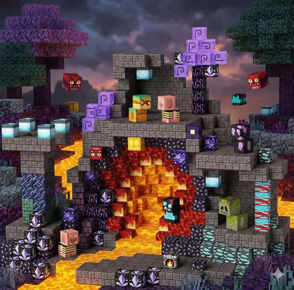 PixiBlocks™ - Black Lava